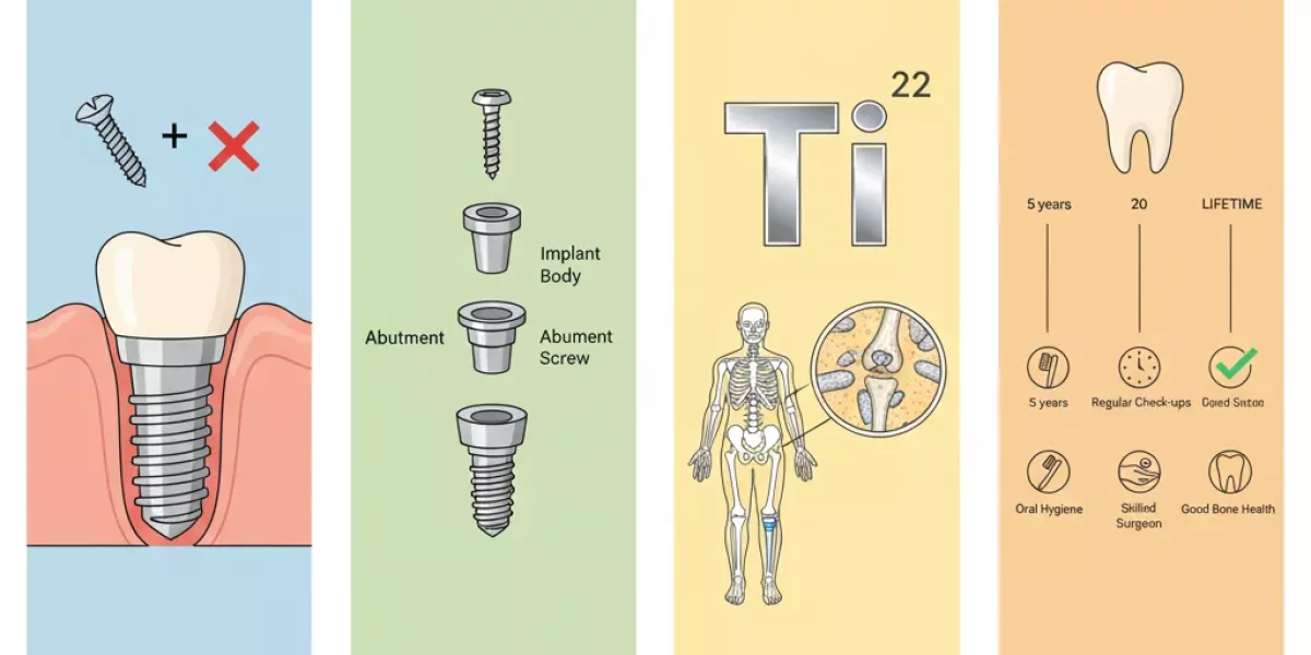 İmplant Bir Vida mıdır? İmplant Vidası Nedir? İmplantlar Titanyumdan mı Yapılır? İmplantlar Uzun Ömürlü Müdür?